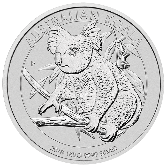 Koala 1000 grammes d'argent 2018