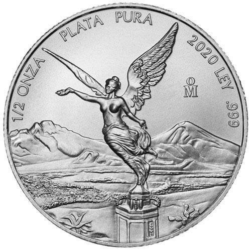 Diosa Mexicana de la Libertad 1/2 onza Plata 2020