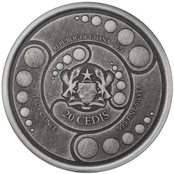 Ghana: Alien 1 oz Silver 2023 Antiqued Coin