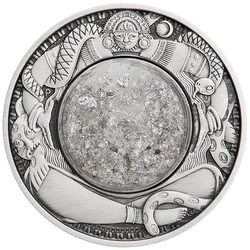 Tuvalu: Tears Of The Moon 2 oz Silver 2021 Antique 