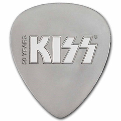 Niue: KISS 50th Anniversary 10 gramów Srebra 2023 Guitar Pick