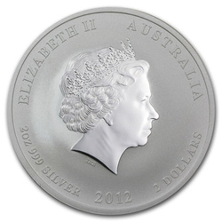 Lunar II: Año del Dragón 2 oz Plata PROOF