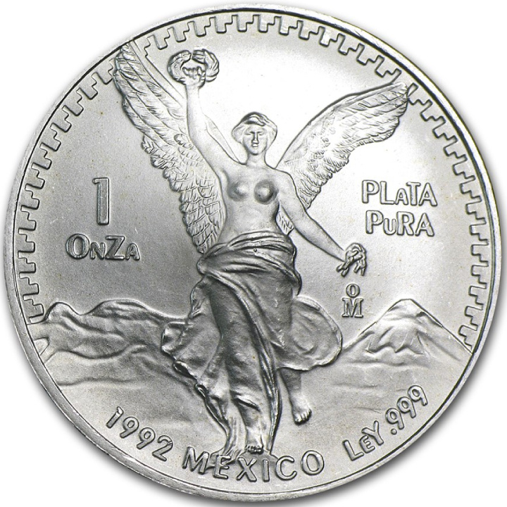 Mexikói Libertad 1 uncia ezüst 1992