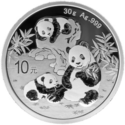 Kínai panda 30 gramm ezüst 2025