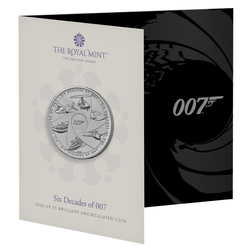 Six Decades of 007 5 £ en cuivre-nickel 2024