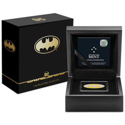Niue: DC Comics - Batman 'Logo' coloured 1 oz Silber 2021 Proof