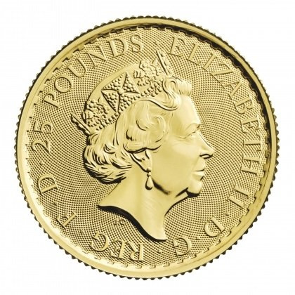 Britannia 1/4 uncji Złota 2022
