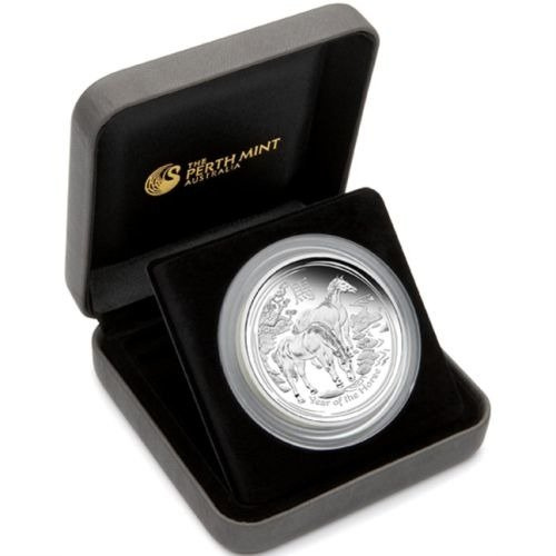 Lunar II: Año del Caballo 5 oz Plata 2014 Proof
