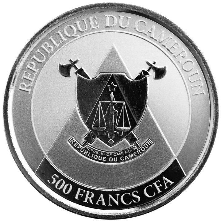 Cameroon: Cheetah 1 oz Silber 2022 Prooflike