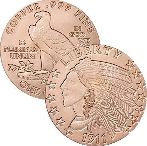 Indianin 1911 1 uncja Miedzi