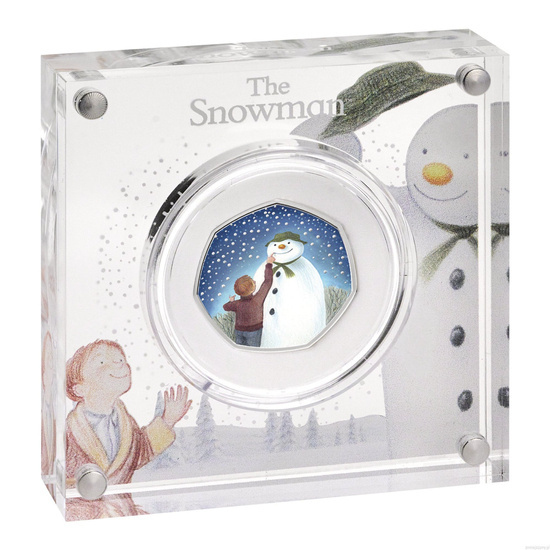 The Snowman colorato argento 2021 Proof