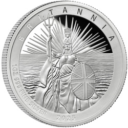 Britannia 1 oncia d'argento 2025 Proof