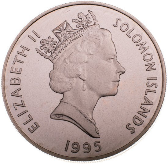 Îles Salomon : Couronnement d'Elizabeth Bowes-Lyon 1 dollar 1995 Proof
