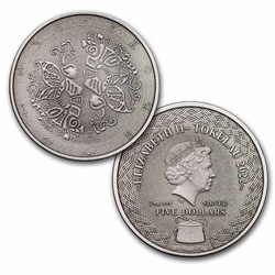 Lot de 12 pièces Tokelau : Série Zodiac 12 x 1 once d'argent 2022 Antique Coins