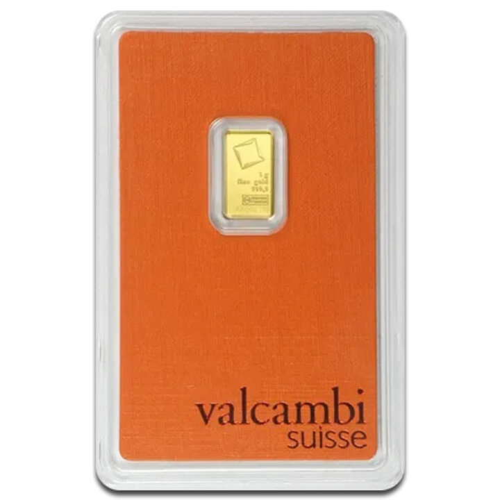 Valcambi 1 g Gold Bar