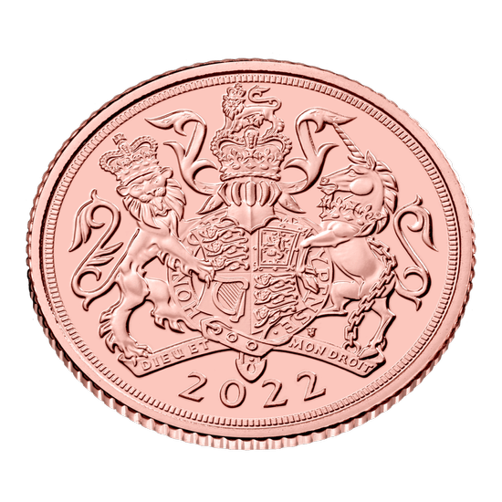 Velká Británie: 1/2 suverénní Elizabeth II. 2022