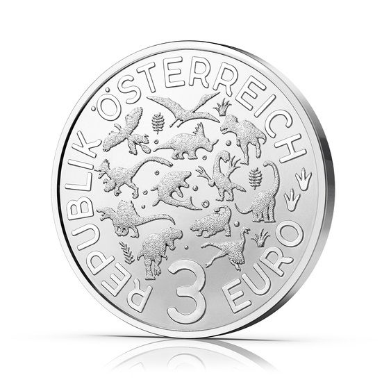 Microraptor gui kolorowany 3 Euro Miedź 2022