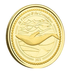 St. Vincent & The Grenadines - Humpback Whale 1 uncja Złota 2021