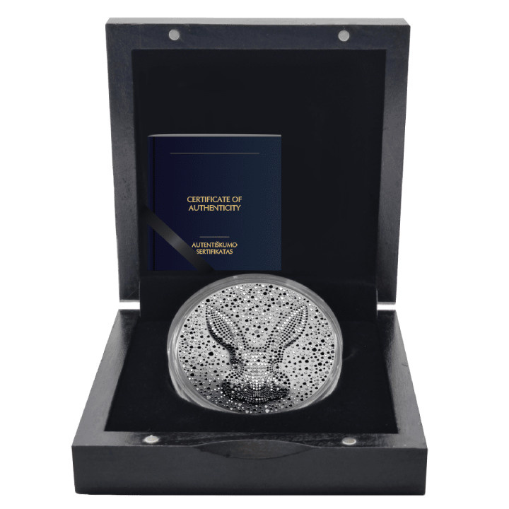 Niue: The Black Water Rabbit $5 Srebro 2023 Prooflike