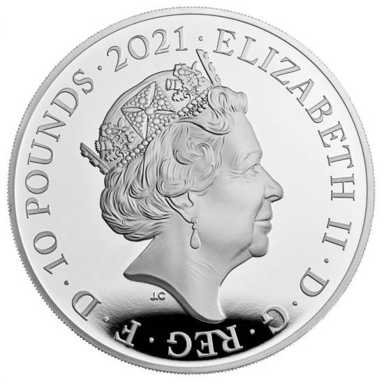 James Bond 007 10 uncí stříbra 2021 Proof Special Issue