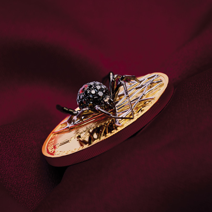 Pièce en or The Jewelled Redback Spider 2 onces d'or 2026 Diamond Proof