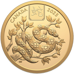 Canada: Anno lunare del serpente $100 Oro 2025 Proof