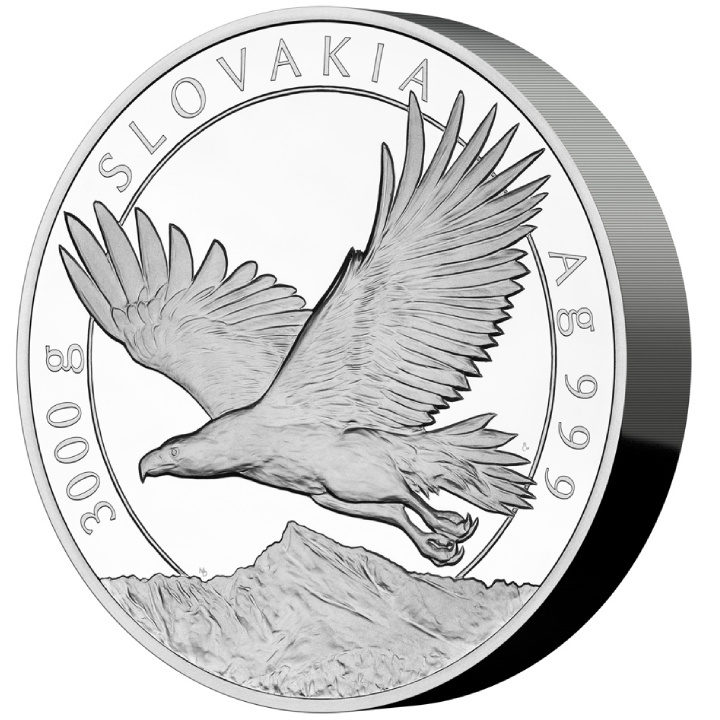 Niue: Slovakia Eagle 3000 gramów Srebra 2023 Proof