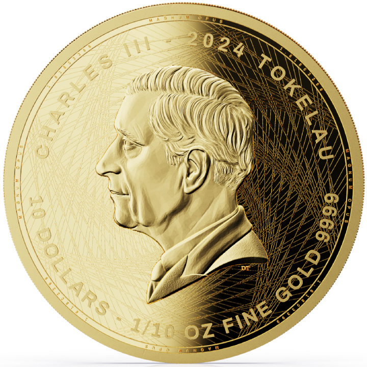 Tokelau: Magnum Opus 1/10 oz Gold 2024 Prooflike