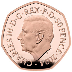 Star Wars: Millennium Falcon 50 pence arany 2024 Proof