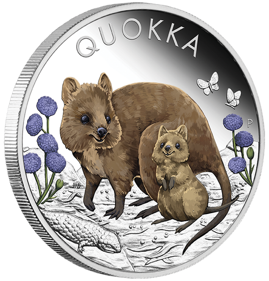 Quokka coloured 1 oz Silber 2022 Proof