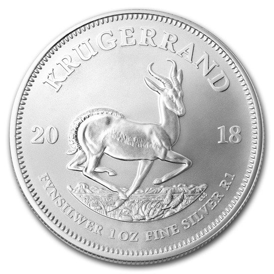 Krugerrand 1 once d'argent 2018