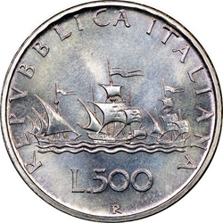 Italy, 500 Lira Silver - Random Year