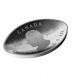 Canada: Dinosaur Eye 1 uncja Srebra 2025 Proof Shaped Coin