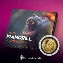 Cameroun : Mandrill 1 once d'or 2022 Proof