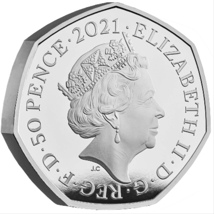 A tizedes nap 50. évfordulója 2021 Proof Piedfort érme