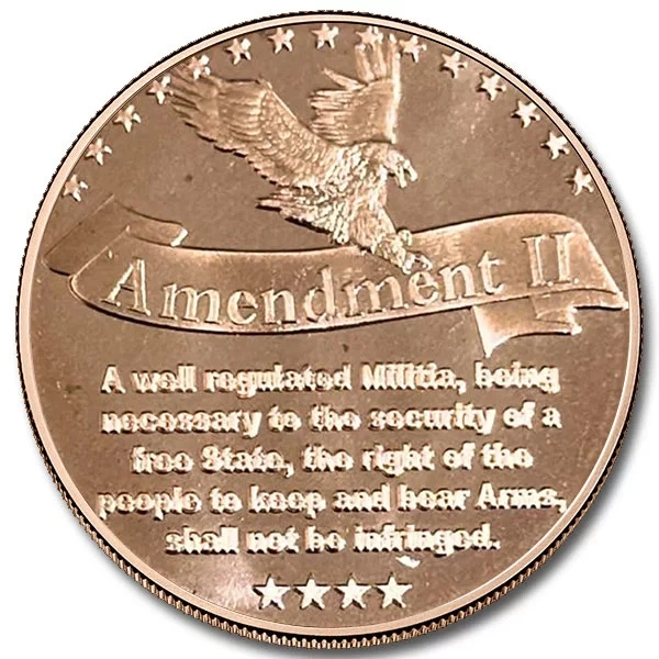 2nd Amendment Original Minuteman 1 ounce of copper