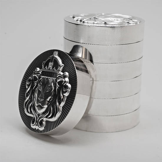 Scottsdale Mint Lion Stacker 100 gramů stříbra Round