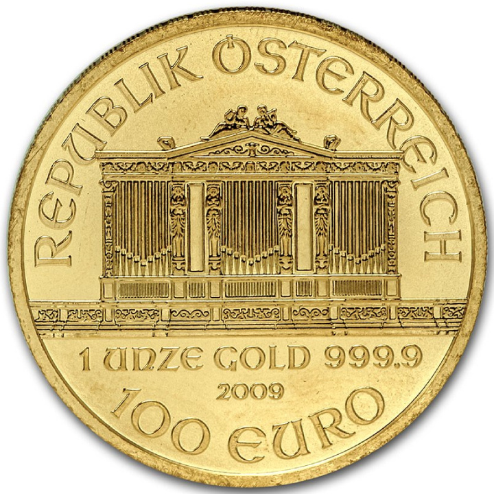 Bécsi Filharmonikusok 1 uncia arany 2009