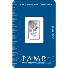 5 gram Bar Silber PAMP Suisse Rose