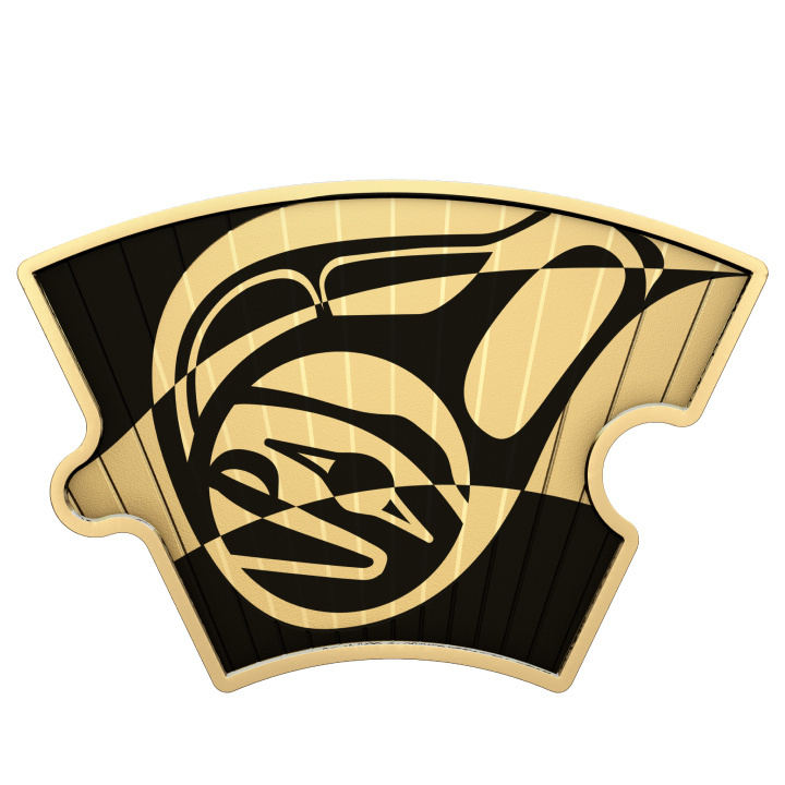 Set Canada: Il cerchio celeste colorato, placcato in oro 8 monete puzzle in argento 2023 Proof