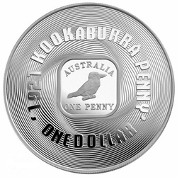 Kookaburra One Penny 60 g stříbra 2008