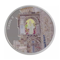 Série de 14 pièces : Via Dolorosa colorée 14 x 1 once d'argent 2016 Prooflike