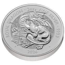 The Royal Tudor Beasts: Royal Dragon 2 oz argento 2026