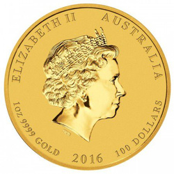 Lunar II: Rok Małpy 1 uncja Złota 2016