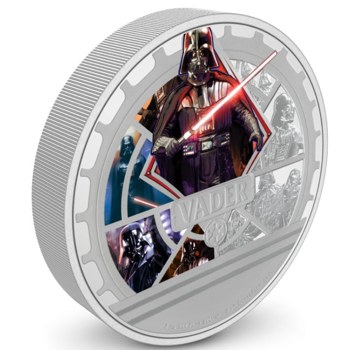 Niue: Star Wars - Darth Vader colorato 3 once d'argento 2023 Proof