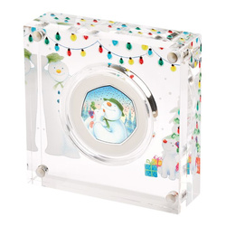 The Snowman and The Snowdog colorato Argento 2022 Proof