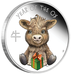 Lunar III: Baby Ox ½ oz Silver 2021 Proof