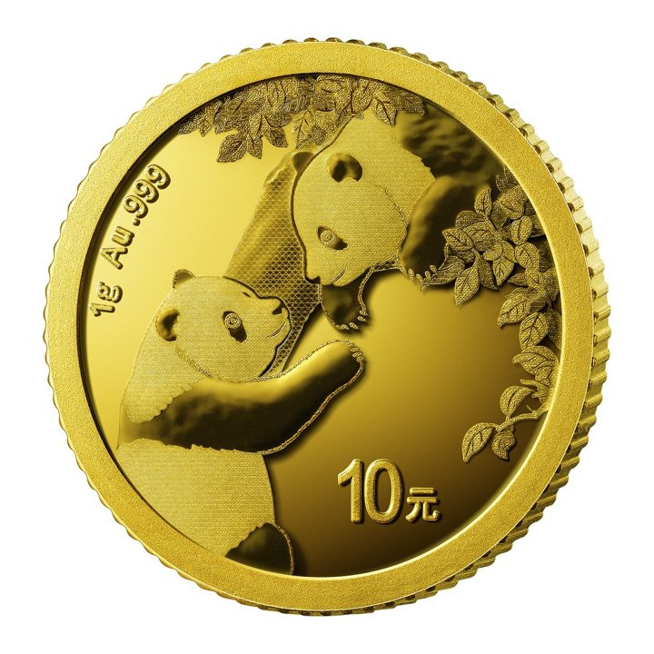 Chińska Panda 1 gram Złota 2023