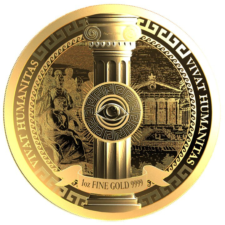 Niue: Vivat Humanitas 1 oz Gold 2023 Prooflike