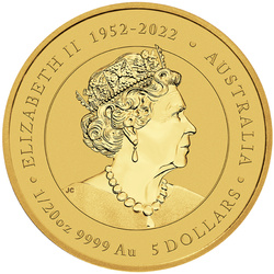Perth Mint: Lunar III - Rok Smoka kolorowany 1/20 uncji Złota 2024